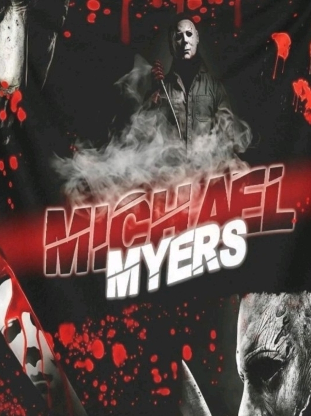 Michael Myers Horror Throw Blanket Halloween 60x80 Cuddle Fleece Scary Killer - Picture 3 of 4